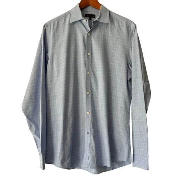 Ben Sherman Other - 3/$30 Ben Sherman mens long sleeve plaid check button down blue shirt 15.5/34-35